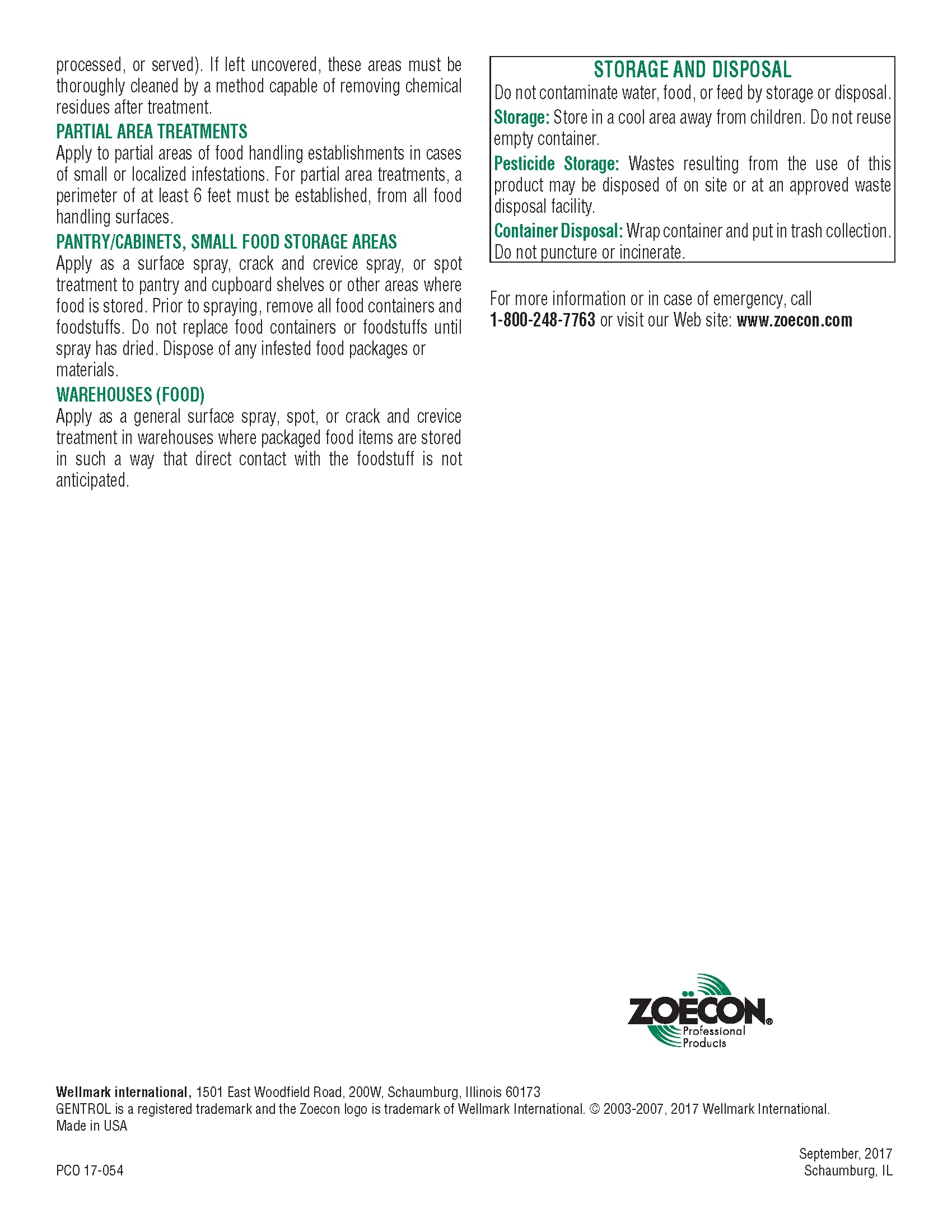 Zoecon Gentrol 16oz Aerosol + Disposable Gloves