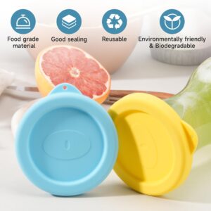 3.3-inch Silicone Lids Only Compatible with Netany, Joyjolt and Kook Glass Pitcher, Drink Dispenser Lids for Party & Tea & Juice, Glass Carafe Lids Replacement, Reusable Water Pitcher Lid, 4 Pack