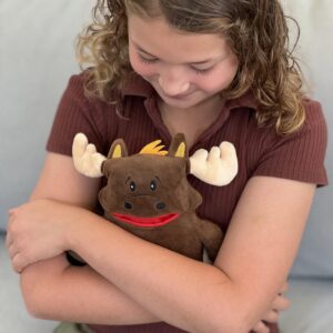 The Tooth Brigade Tooth Fairy Pillow | Fun and Interactive Stuffed Plush Toy with Large Pocket for Lost Teeth, Treasures, Prizes - Perfect for Kids, Boys, & Girls Gift (Twigs Moose)