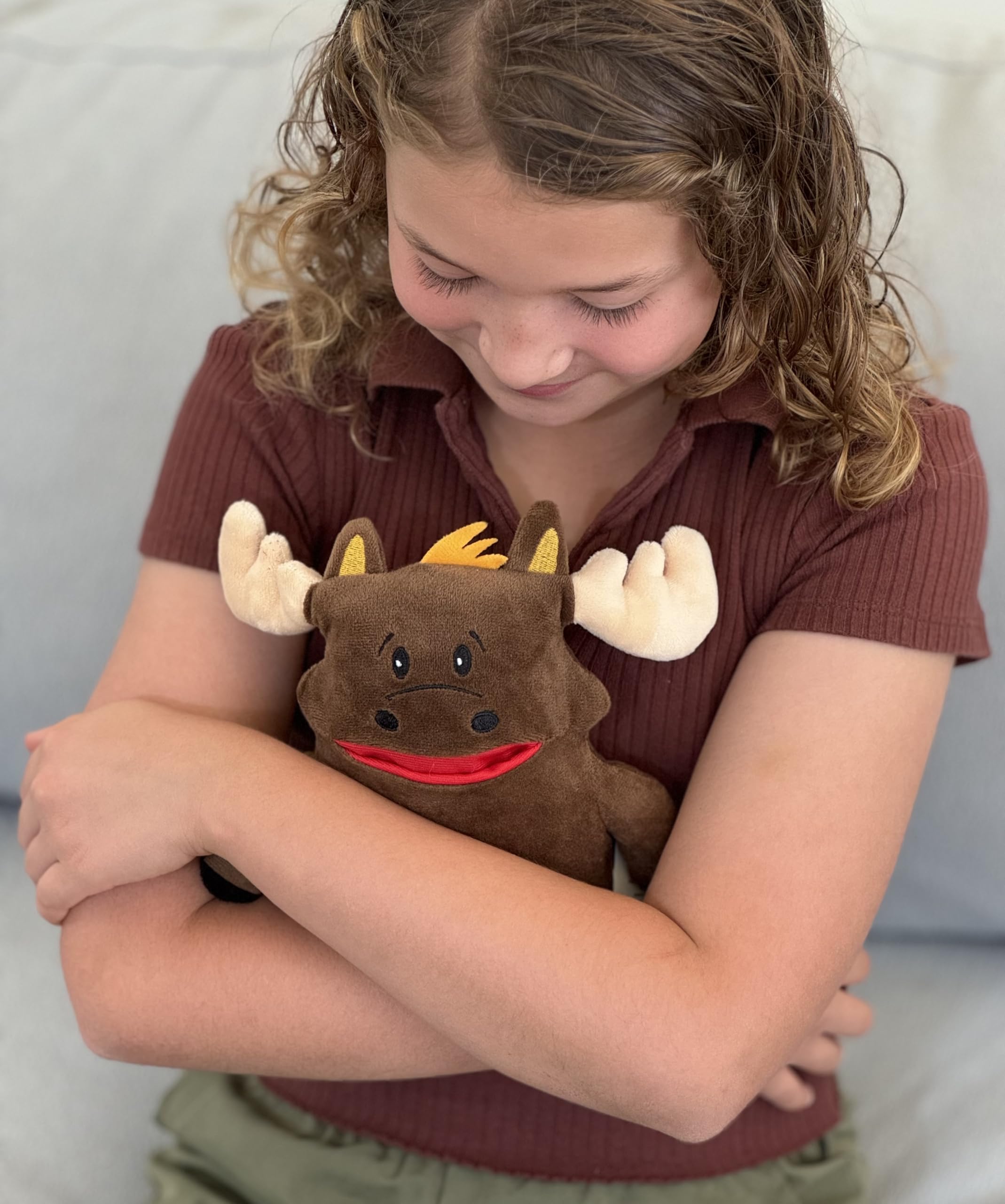 The Tooth Brigade Tooth Fairy Pillow | Fun and Interactive Stuffed Plush Toy with Large Pocket for Lost Teeth, Treasures, Prizes - Perfect for Kids, Boys, & Girls Gift (Twigs Moose)