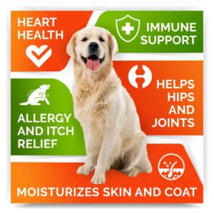 Omega 3 + Probiotics Dogs Bundle - Allergy & Itch + Improve Digestion & Immunity - Omega 3 & Pumpkin + Digestive Enzymes - Prebiotics - Itchy Skin + Itching & Licking Treats - 300 Chews - Made in USA