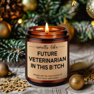 LEADO Candles - Future Veterinarian Gifts, Veterinary Student Gifts, Veterinarian Graduation Gifts - Funny Congratulations, Christmas Gifts for Vet School Students, Future Veterinarians, Women