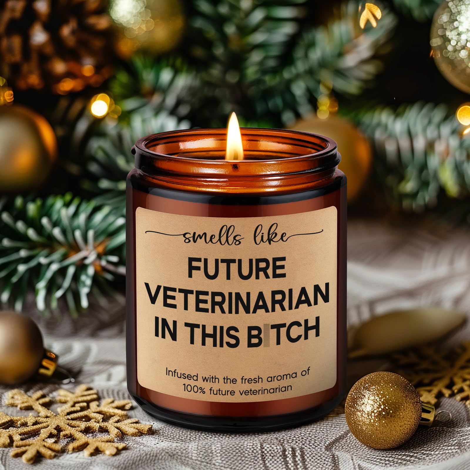 LEADO Candles - Future Veterinarian Gifts, Veterinary Student Gifts, Veterinarian Graduation Gifts - Funny Congratulations, Christmas Gifts for Vet School Students, Future Veterinarians, Women