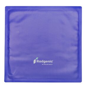 radgenic® lead alternative protective blankets for x-ray imaging - hygienic & reusable - 0.5mm pb equivalence - available in multiple sizes (blue, 12" x 18")