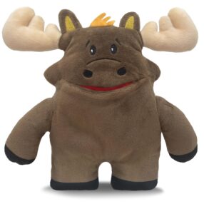 the tooth brigade tooth fairy pillow | fun and interactive stuffed plush toy with large pocket for lost teeth, treasures, prizes - perfect for kids, boys, & girls gift (twigs moose)