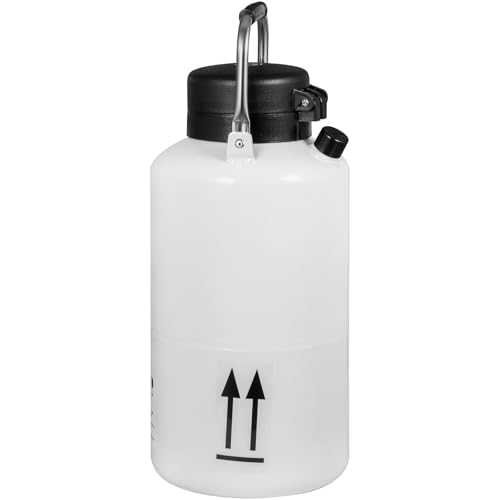 VEVOR Liquid Nitrogen Container 10L Aluminum Alloy Liquid Nitrogen Tank Cryogenic Container with 6 Canisters and Carry Bag