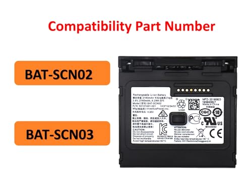 GIKYSUIZ 10-Pack 2160mAh Upgraded Battery for Honeywell 8680i Smart Wearable Scanner fits Part Number BAT-SCN02 BAT-SCN03