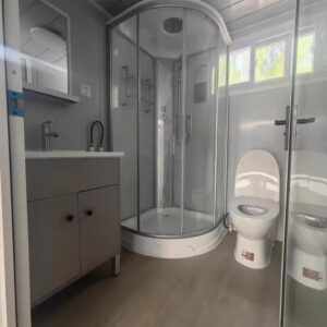 Customization Tiny Modular Prefabricated House 20Ft 40Ft Extendable Light Steel House Vacation Room With Bathroom,Terrace & Stairs