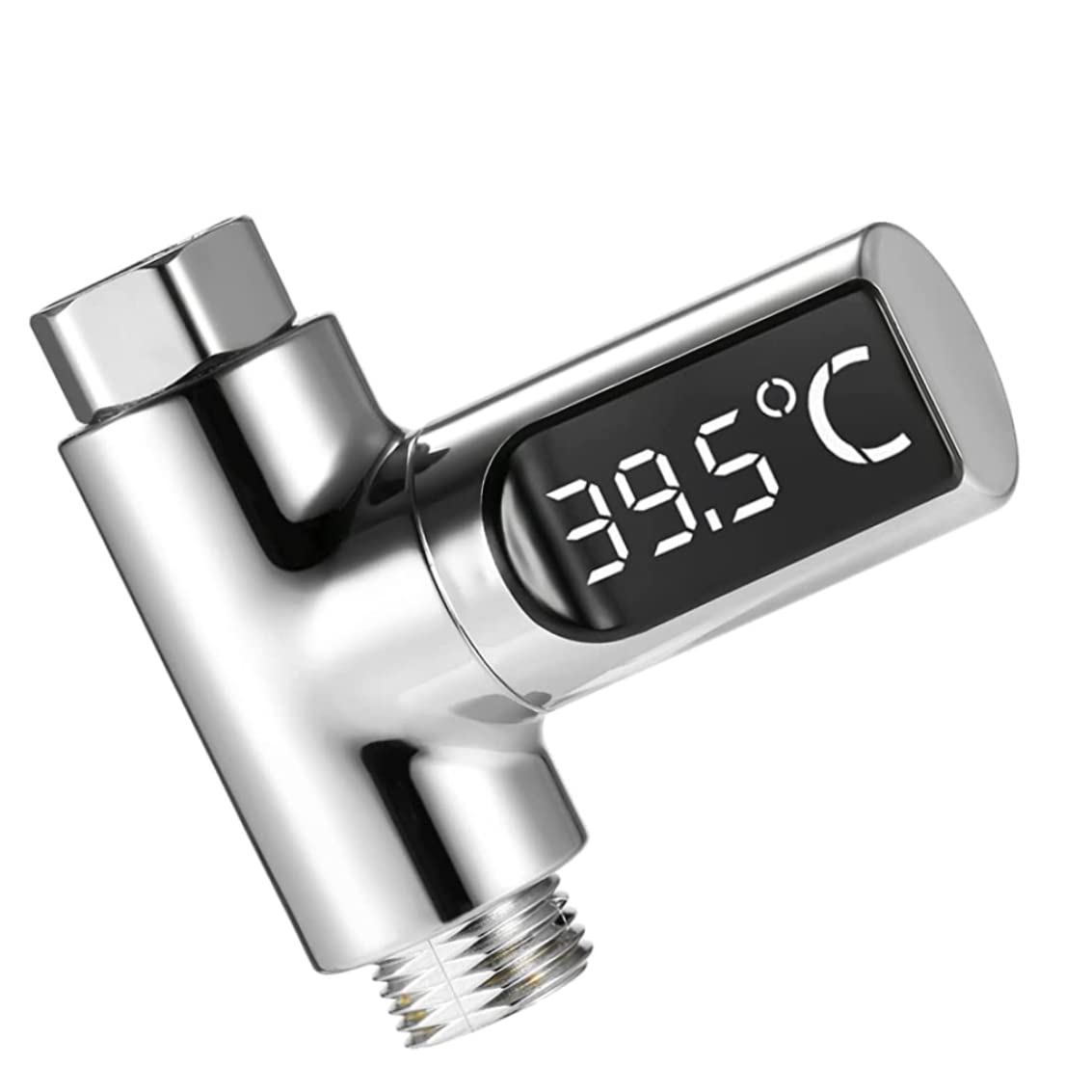 Water Thermometer Digital Shower Thermometer 5~85°C Digital Thermometer, with 360° Rotating Thermometer LED Water Meter Shower Water Thermometer for Elderly Children