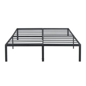 queen bed frame - sturdy platform bed frame metal bed frame no box spring needed heavy duty queen size bed frame easy assembly strong bearing capacity, under bed storage (queen (u.s. standard))