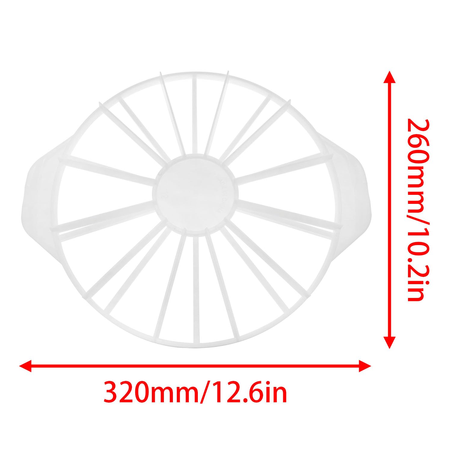 Xhziy Cake cutter 10/12 copies with handle Double sided cake part marks The cake slicer slices evenly Suitable for cakes up to 16 inches in diameter -1pcs