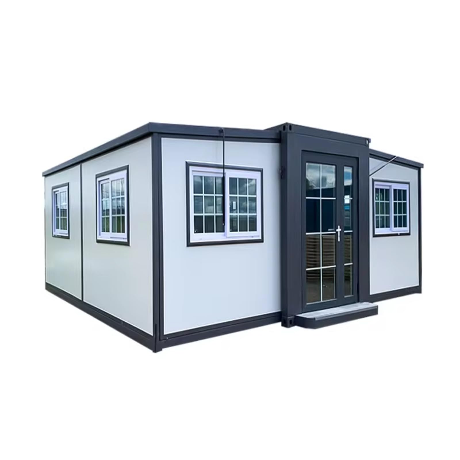 20ft Luxury Mobile Villa 3 Bedroom Prefabricated Portable Tiny Home Foldable Expandable Container Living House