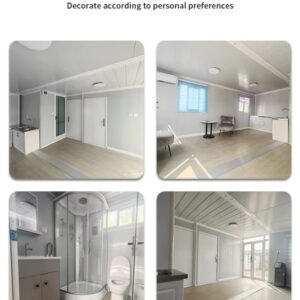 Customization Tiny Modular Prefabricated House 20Ft 40Ft Extendable Light Steel House Vacation Room With Bathroom,Terrace & Stairs