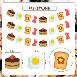 Sursurprise Brunch Themed Party Decorations, 3Pcs Brunch Breakfast Banner Kit, Let’s Brunch Birthday Baby Shower Bachelorette Bridal Shower Party Decorations Supplies