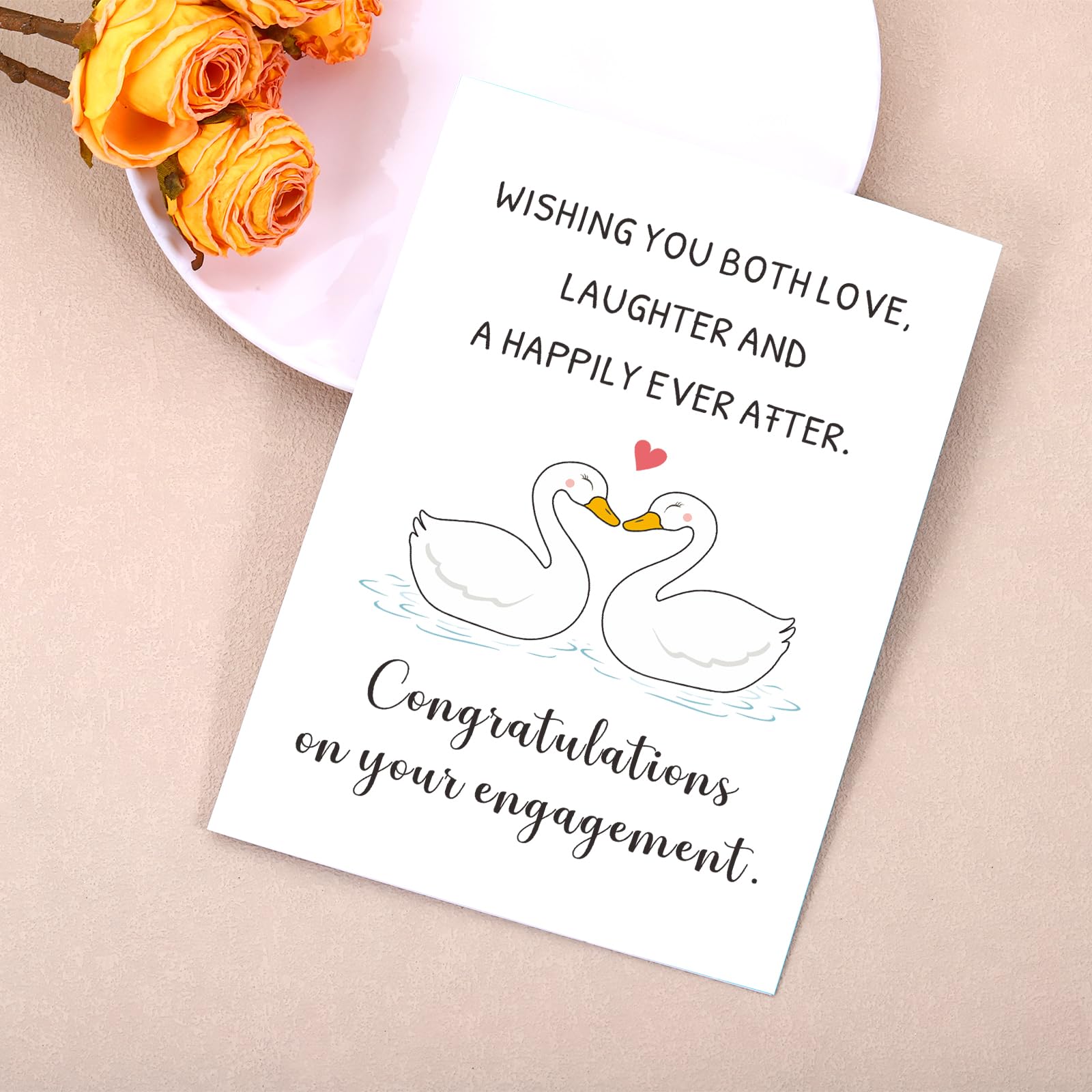 Engagement Card, Engagement Cards for Couples, Greeting Card Gifts for Newly Engaged Couples, Engagement Gifts for Couples Newly Engaged, Bridal Shower Card, Engagement Party Gifts, Happy Engagement