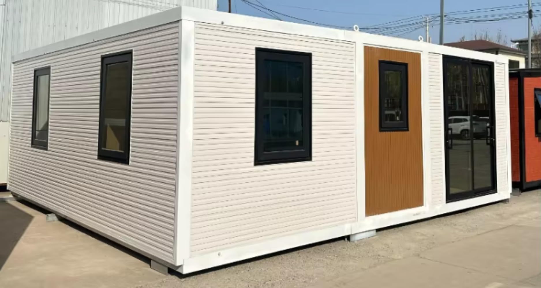 Prefab Expandable Portable Container Tiny House Structure Expandable Prefab Container Home House