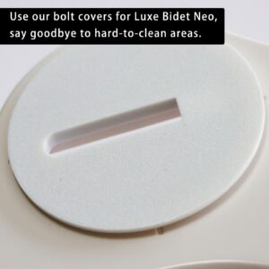 PIAOLGYI Bolt Cover for Luxe Bidet Neo,Bolt Cover Attachment for Luxe Bidet Neo 110, 120,185 and 320(White)