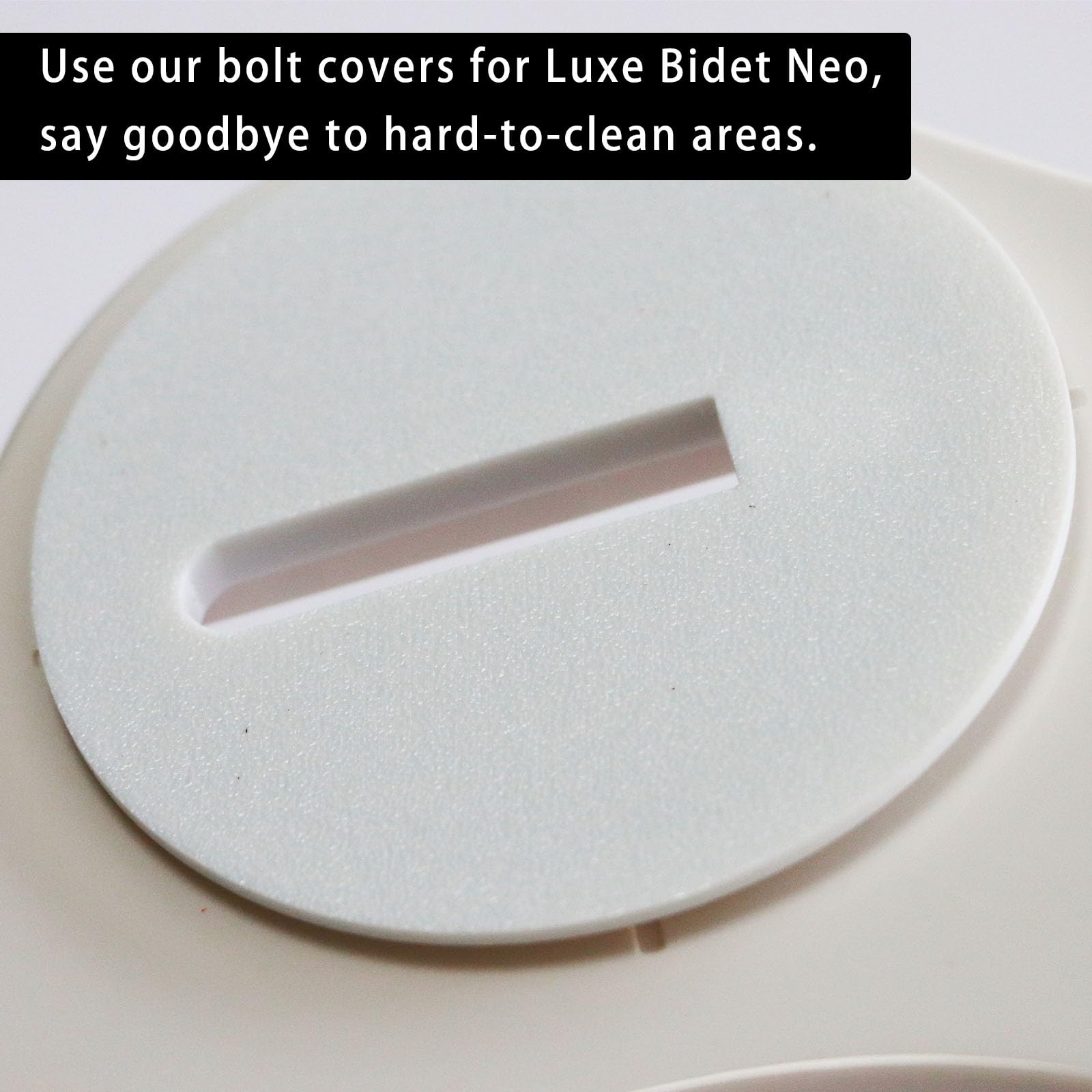 PIAOLGYI Bolt Cover for Luxe Bidet Neo,Bolt Cover Attachment for Luxe Bidet Neo 110, 120,185 and 320(White)