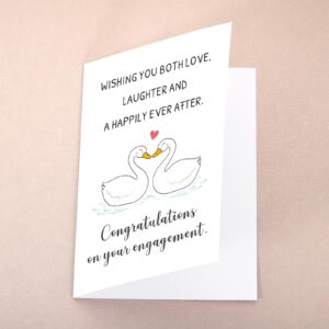 Engagement Card, Engagement Cards for Couples, Greeting Card Gifts for Newly Engaged Couples, Engagement Gifts for Couples Newly Engaged, Bridal Shower Card, Engagement Party Gifts, Happy Engagement