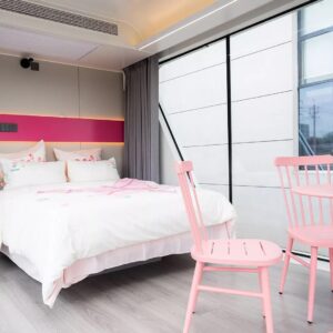 Butterfly Pink Capsule Home Portable Prefabricated Tiny Home 1 Bedroom, 1 Kitchen, 1 Living Room, 1 Rest Room House 11490 L, 3300 W, 3300 H, mm, 37.92 M2, House, Hotel, Villa, She Shed, Camping Home