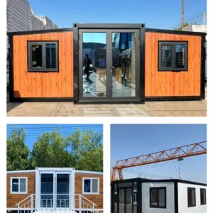 Customization Tiny Modular Prefabricated House 20Ft 40Ft Extendable Light Steel House Vacation Room With Bathroom,Terrace & Stairs