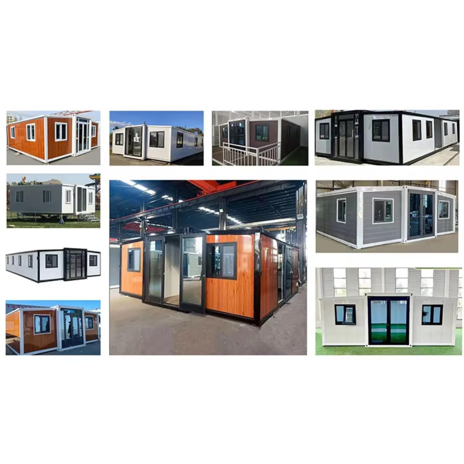 20ft Luxury Mobile Villa 3 Bedroom Prefabricated Portable Tiny Home Foldable Expandable Container Living House