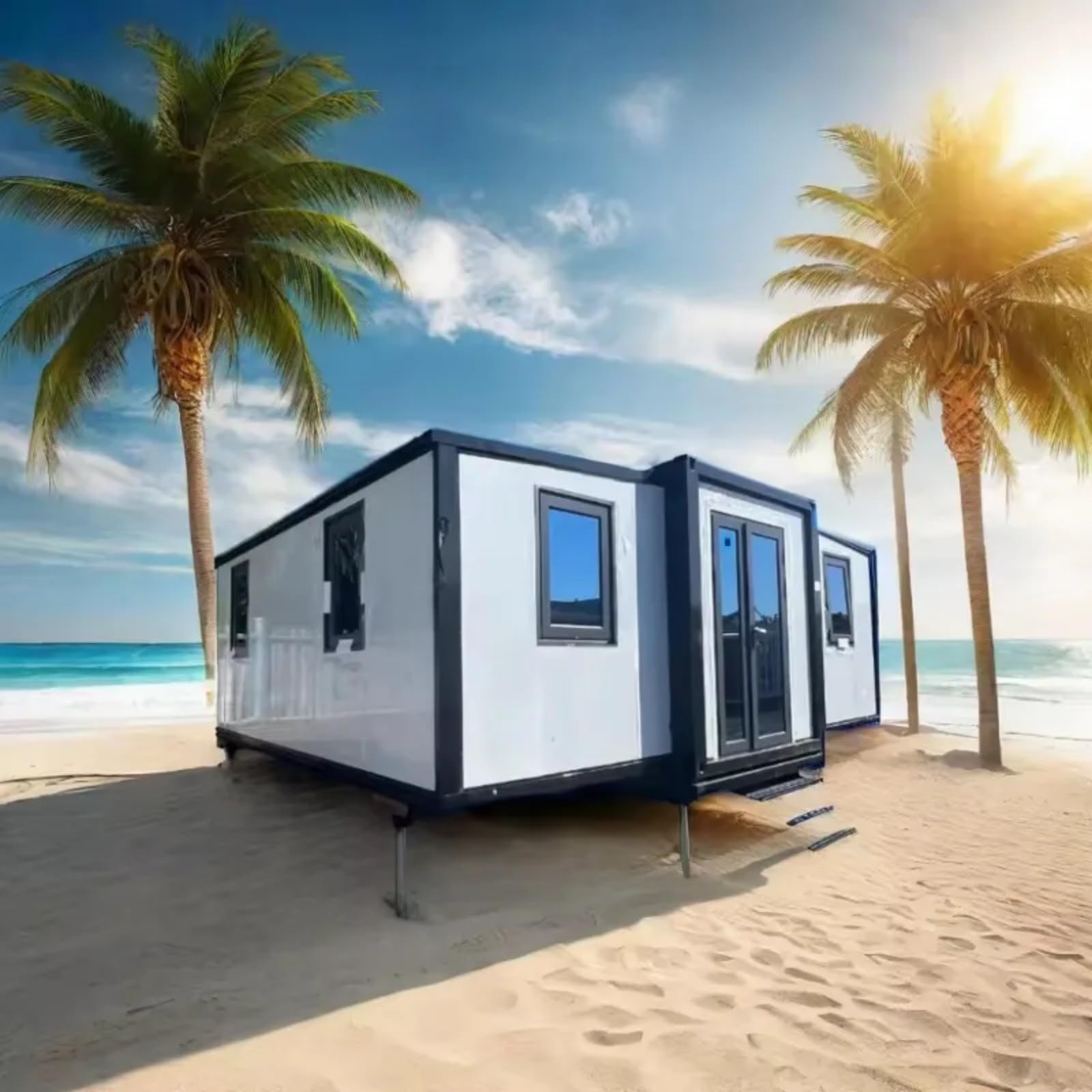 Extendable Foldable Two Story Homes Prefab Houses Prefab Container House 20ft 40ft Prefabricated 3 Bedroom Luxury