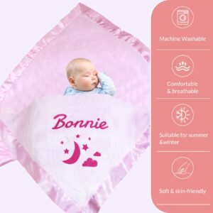 YBDLLE Personalized Baby Blankets with Child's Name, Custom Children's Blankets, Custom Newborn Blankets, Nursery Toddler Blankets, Personalized Baby Gift Blankets, Personalized Baby Swaddle Blankets