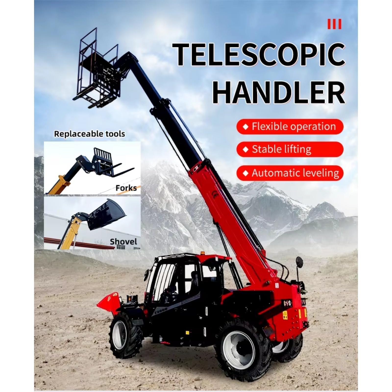 Good Price 5 Ton Telescopic Forklift Telescopic Forklift Telehandler 4 Ton Telescopic Forklift Boom