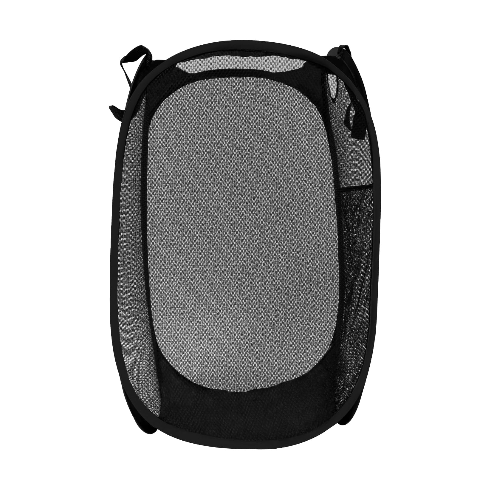 Handy Laundry Collapsible Mesh Foldable Hamper Durable Collapsible Laundry Baskets, Mesh Pop Up Laundry Hamper with Handy Pocket