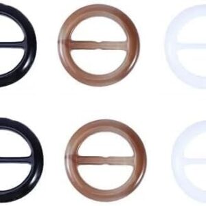 6Pcs Random Color Round Plastic Scarf Clip Ring Scarf Slides T Shirt Clips for Neckerchief Easy to Use Fashion Scarves,Scarves and Wraps Sports Fan Pins