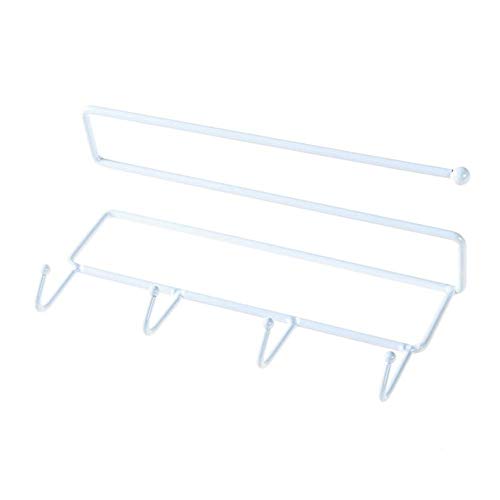 Modernnimalist Shelf,Kitchenware Storage Rack, Tableware Rack, Non-Stick Drill, Towel Rack, Storage Rack, Hanger Hook, Kitchen and Bathroom Accessories/White