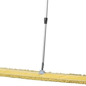 48 Inch Yellow Dust Mop with Metal Handle and 48 Inch Dust Mop Refill Bundle - 2 Mop Sets and 2 Refills