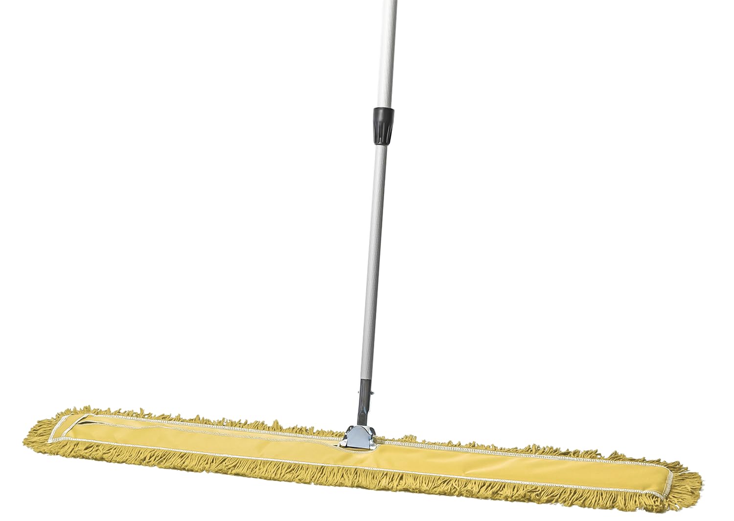 48 Inch Yellow Dust Mop with Metal Handle and 48 Inch Dust Mop Refill Bundle - 2 Mop Sets and 4 Refills