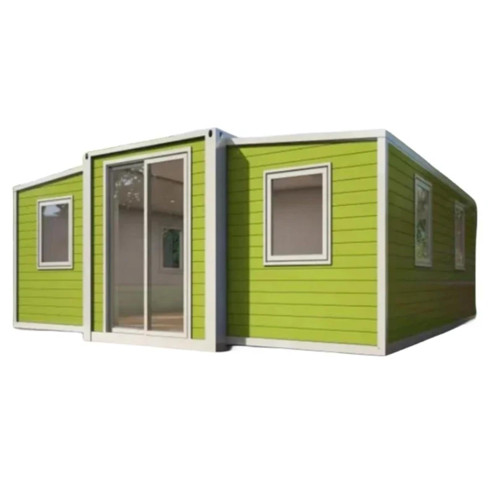 Galvanized Steel Outdoor Foldable Bedroom with Bathroom 20ft 40ft Folding Expandable Container Modular House