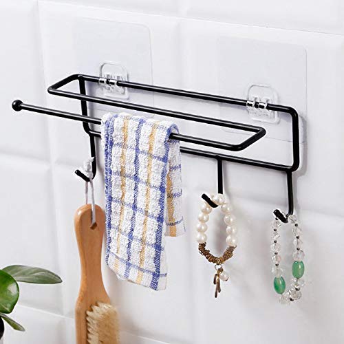 Modernnimalist Shelf,Kitchenware Storage Rack, Tableware Rack, Non-Stick Drill, Towel Rack, Storage Rack, Hanger Hook, Kitchen and Bathroom Accessories/White