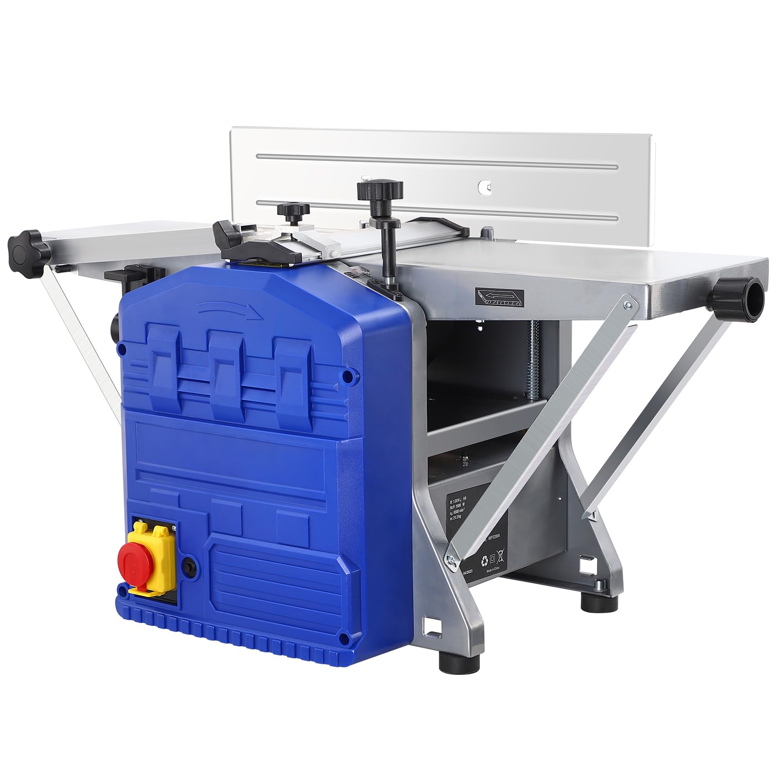 Power Benchtop Planer, 1250W Powerful Electric Planer Worktable Thickness Planer, 8000 RPM Wood Planer, Low Dust Work, Low Noise for Hard & Soft Wood Planing & Thicknessing Planers Woodworking