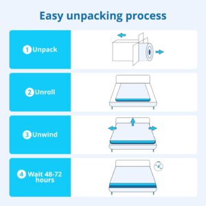 Skyday Full Mattresses, 10 Inch Cooling Full Size Mattresses in A Box, Gel Memory Foam Hybrid Mattress for Motion Isolation, Pressure Relief,Medium Firm, Breathable, CertiPUR-US, 75"x 54"x10"