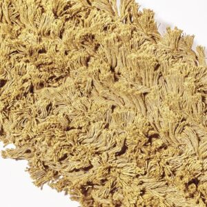 24 Inch Yellow Dust Mop with Wood Handle and 24 Inch Dust Mop Refill Bundle - 6 Mop Sets and 6 Refills