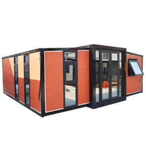 galvanized steel outdoor foldable bedroom with bathroom 20ft 40ft folding expandable container modular house