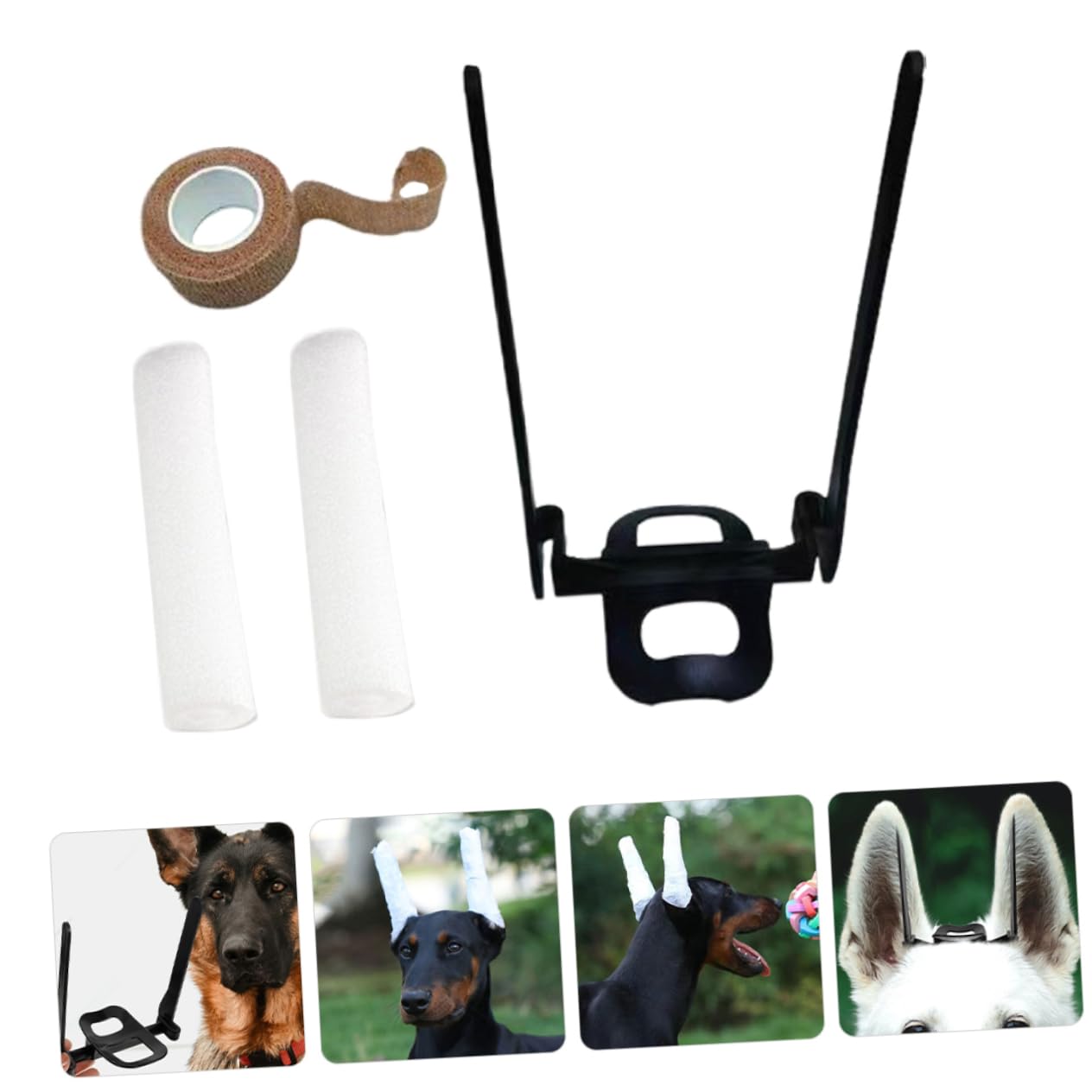 FONDOTIN 2 Sets Ear Erector Pet Ear Support for Dobermans Ear Posting Kit for Doberman Dog Ear Stand up Support Tool Puppy Ear Support Puppy Ear Standing Tape Ear Stand up Tape for Puppy