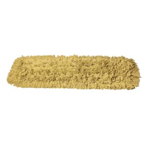 24 Inch Yellow Dust Mop with Wood Handle and 24 Inch Dust Mop Refill Bundle - 2 Mop Sets and 2 Refills