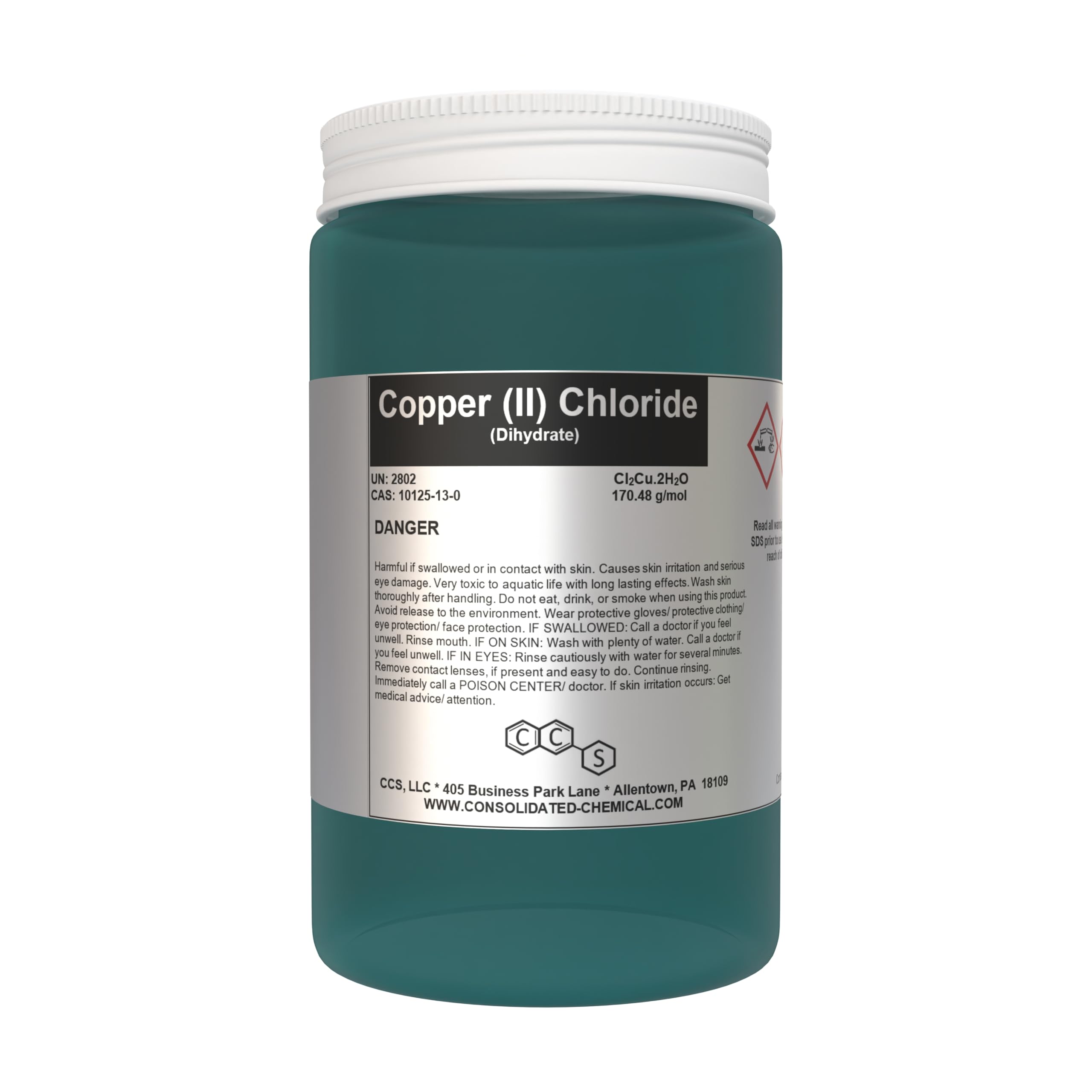 Copper (II) Chloride Dihydrate - High-Purity Laboratory Reagent (250 Grams)