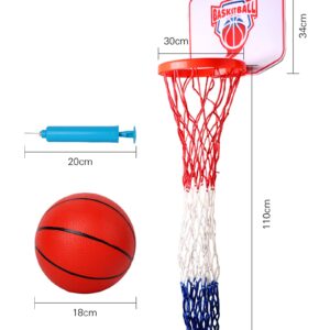 CT SPORTS Basketball Laundry Hamper for Kids - Slam Dunk Fun! Over The Door 2 In 1 Hanging Basketball Hoop Basketball Hamper Gift for Boys & Girls - Keeps Clothes Off the Floor & Encourages Tidiness