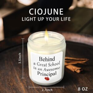 CIOJUNE Phincipal Gifts for Women, Best Principal Gifts, Principal Appreciation Gifts, Gifts for School Pnincipa, Phincipal Scented Candles