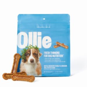 Ollie Belly Rubs Dog Probiotic Chews - Probiotics for Dogs and Ollie Dental Chews for Dogs Small - Dog Breath Treats