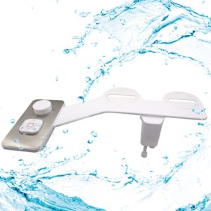 bidet attachment, non electric dual nozzle self cleaning feminine butt wash bidet attachment,7/8 inch tee slim bidet toilet seat attachment