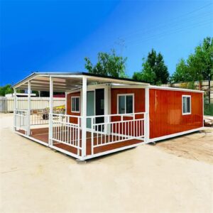 20FT 2 Bedroom Luxury Predfabricated Container Homes Granny Flat Roof Expandable Container House