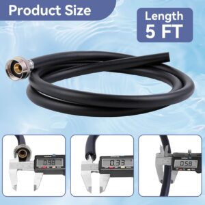 5 Feet Dehumidifier Drain Hose, 3/4 Inch FHT Connection Brass Interface to Prevent Water Leakage, Hose Replacement Suitable for the Majority of Dehumidifiers