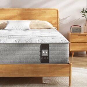 pamag pieeoo full size mattress 12 inch, gel memory foam mattress, hybrid mattress in a box with pocket spring